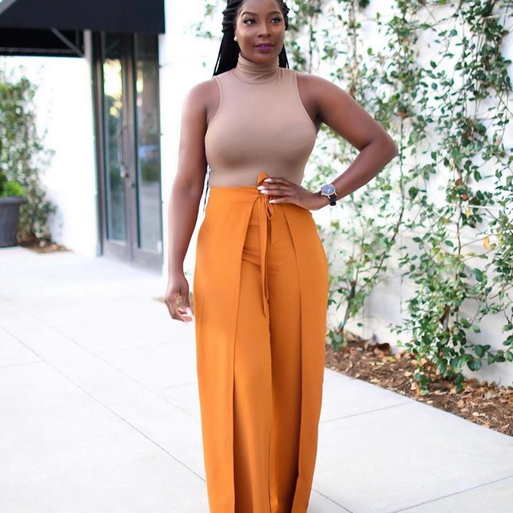 Flair By Ashi Phoebe Pants, Burnt Orange, Size L (10/12)